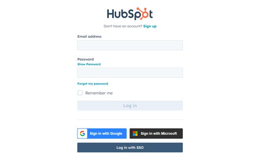 Login to HubSpot