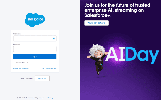 login salesforce