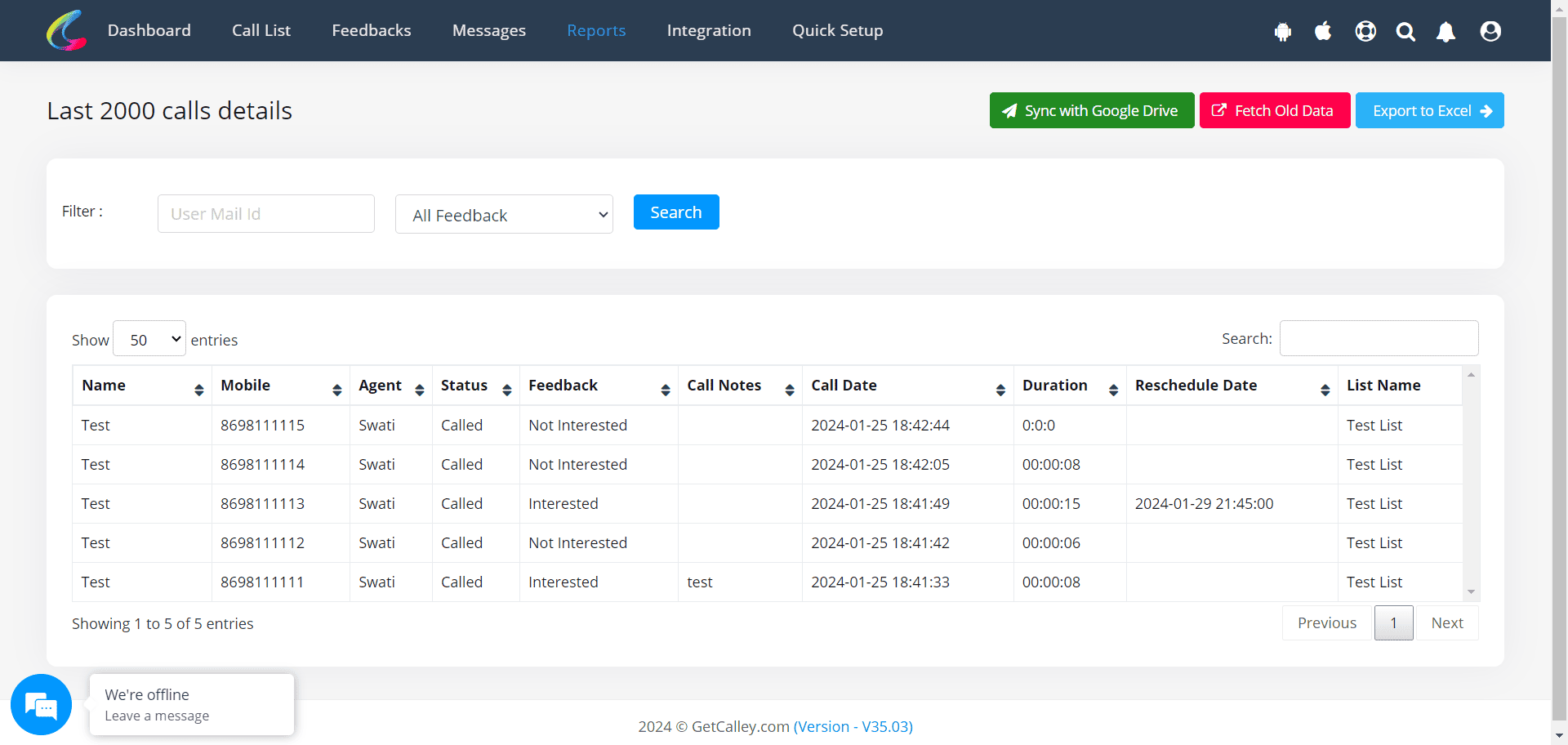 12 4 Raw Call Data