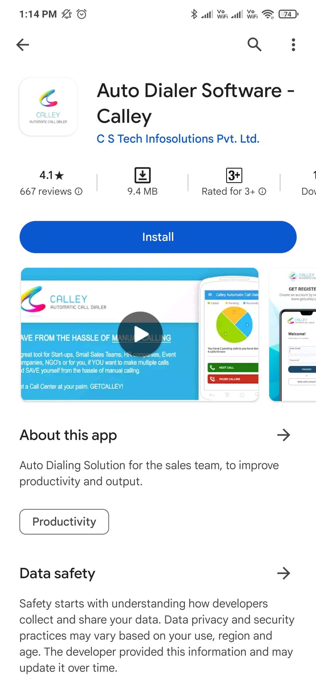 install calley